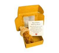 Jiuvaso Piccolo Peluche a Forma di Orso, tenero e Morbido, Mini Peluche per Laurea, Shower, scolastici, caffè