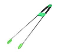 Jiuvaso Pinza raccoglitrice per rifiuti, pinza superiore, raccoglitrice per rifiuti, per rifiuti versatile, per rifiuti per pavimento, mensola, prato esterno, Verde Nero