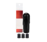 Jiuvaso Pomello Cambio Auto Accessorio Marce Manuali Compatibile con Vari Veicoli Alluminio Leggero Rivestimento Moderno Adatto per Interni Macchine Uso Standard, Black