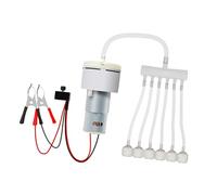 Jiuvaso Pompa elettrica per Acquario DC 12V con Accessori Strumento Multifunzione per Il Risparmio energetico Aeratore per Acquario Potente e Robusto, Stile 1