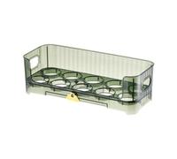 Jiuvaso Portauova per porta laterale del frigorifero, organizer impilabile, vassoio portauova per mobiletto da cucina, Verde