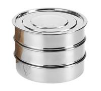 Jiuvaso Produttore di germogli in Acciaio Inox, Vassoio Rotondo per la germinazione delle Piante, Set di Piastre da 2 Mesh