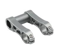 Jiuvaso Prolunghe per Manubrio Bici, Estensione Manubrio con Doppio Morsetto di Montaggio, robuste prolunghe per Bici, Rialzo per la Maggior Parte delle, Grigio Argento