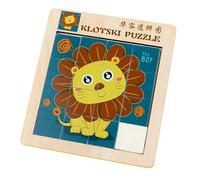 Jiuvaso Puzzle a Scorrimento con Numeri E Animali dei Cartoni Animati, Gioco di Puzzle Numerico, Giocattolo per Bambini, Bomboniere, Giocattolo da, Leone