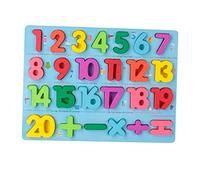 Jiuvaso Puzzle Digitale 'alfabeto per Bambini, Gioco Educativo con Forme E Figure, Ideale Come Regalo, 1-20 digitale, Taglia unica bambino