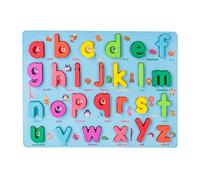 Jiuvaso Puzzle Digitale 'alfabeto per Bambini, Gioco Educativo con Forme E Figure, Ideale Come Regalo, Minuscole, Taglia unica bambino