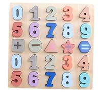 Jiuvaso Puzzle in Legno, Gioco di Abbinamento Educativo, Puzzle a Blocchi, Giocattoli per Bambini in Età Prescolare, Unisex, Regalo di Natale, come descritto, Da 0 a 9 numeri