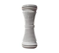 Jiuvaso Rullo per massaggio ai piedi, multiuso, portatile, per rilassare i muscoli contratti, per il massaggio dei muscoli dei tessuti profondi, per, Grigio