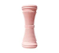 Jiuvaso Rullo per massaggio ai piedi, multiuso, portatile, per rilassare i muscoli contratti, per il massaggio dei muscoli dei tessuti profondi, per, Rosa