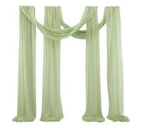 Jiuvaso Runner Da Tavola Elegante Tenda Retro Arcata Matrimonio Copertura Tavolo Tessuto Versatile Morbido Adatto per Banchetti Feste Sala Pranzo, Verde