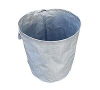 Jiuvaso Sacco da Giardino Riutilizzabile Contenitore per Rifiuti Borsa da Giardinaggio Cesto per Foglie Pieghevole in Tessuto Intrecciato Adatto a Raccolta E, Grigio Argento 272L