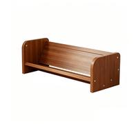 Jiuvaso Scaffale da Scrivania Libreria Organizer Portariviste Mensola Porta Libri in Bambù con Schienale Rinforzato E Viti di Fissaggio Ripiano Aperto Facile, 60 Cm