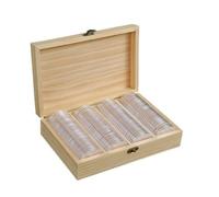 Jiuvaso Scatola in Legno per Monete Non Tossico