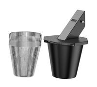 Jiuvaso Secchio raccogli-Gocce per griglia, Raccolta di Rivestimenti in Alluminio, Facile da Usare, Inclinato a 45°, Mantiene Pulito e ordinato Il