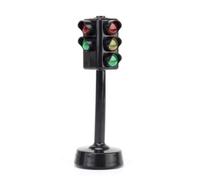 Jiuvaso Semaforo Stradale per Bambini Traffico Giocattolo Interattivo Automatico Rosso Funzioni Luminose Adatto per Educazione , 5.5 Pollici , Semaforo Vocale Orizzontale Da 5.5 Pollici In Scatola