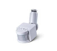 Jiuvaso Sensore di Movimento Interruttore Rilevatore Commutatore Modulo con Doppi Sensori per Accensione Automatica Luci Tempo Regolabile E Copertura 3-10 °, White, Infrared 110-240v