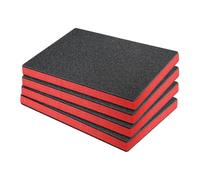 Jiuvaso Set di 4 Inserti in Schiuma per Valigie, Fogli EPE per Organizzare Cassette Degli Attrezzi, 42,5 cm x 28,5 cm x 5 cm