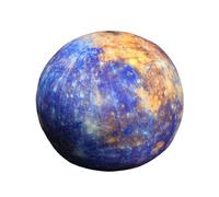 Jiuvaso Simulazione 3D Cuscino Imbottito Peluche Modello Realistico Pianeta Peluche Giocattolo Educativo per Bambini Insegnante Camera da Letto Casa, Mercurio