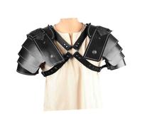 Jiuvaso Spallaccio Medievale, Accessorio Decorativo Steampunk per Feste e Costumi da Cavaliere, Nero