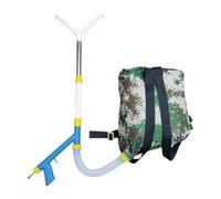 Jiuvaso Spargitore di Fertilizzante a Zaino Distributore Manuale di Concime per Orto Dispencer Portatile per Giardinaggio Attrezzo per Concime Granulare, Y Acciaio Inossidabile