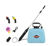 Jiuvaso Spruzzatore Elettrico da Giardino con Lancia Retrattile da 5 Litri, Multiuso, capacità, Ricaricabile, con Impugnatura, per la Pulizia, Utilizzare Circa 120 Minuti