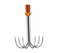 Jiuvaso Squid Hook Robusto Gancio Pesca Calamaro Acciaio Inox Resistente Forma Multiuso Facile Apertura usura Adatto a Pesca Sportiva E Avventure All’aperto Cm, 7-Artiglio