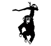 Jiuvaso Statuetta di Scimmia da Appendere All'albero, Decorazione Artistica per Rami, Statua da Esterno, Scultura di Animale