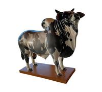 Jiuvaso Statuetta di toro, distributore di liquori, da collezione, novità, multiuso, in resina, divertente, decorativo, per viaggi, feste, matrimoni, casa, Style a