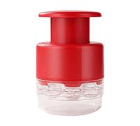 Jiuvaso Strumento portatile per la rimozione multipla delle ciliegie e per snocciolare le ciliegie per picnic e viaggi, Rosso