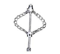 Jiuvaso Strumento professionale per la rimozione di intasamenti di tubi, catena di disincrostazione per fognature con albero flessibile per il bagno, 22mm