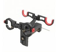 Jiuvaso Supporto per Canne da Pesca Doppio Portacanne Reggicanne Montaggio a Morsetto in Nylon Rinforzato con Due Culle Cuscinetti Antigraffio Ripiegabile per