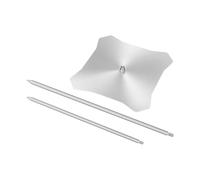 Jiuvaso Supporto per spiedini Verticali per Barbecue, Versatile griglia per Barbecue, Supporto per arrostire Pollo per Salsicce, Carne di Grandi Dimensioni