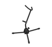 Jiuvaso Supporto per treppiede per sassofono contralto e tenore, portatile, con base triangolare antiscivolo, facile da trasportare, supporto pieghevole