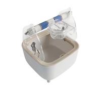 Jiuvaso Supporto per WC per Pappagalli, Stazione per Escrementi, Animali Interattivi, Trespoli per Spazzolare Il Becco, Punto Fisso per Escrementi, Trespoli P, Blu