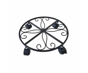 Jiuvaso Supporto Piante Mobile Carrello Vaso Porta Vaso Ruote Ferro Resistente con Rotelle Fluide per Riposizionare le Piante Senza Sollevarle Adatto per Appartamento Pulizia Quotidiana, Style A