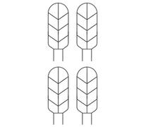Jiuvaso Supporto Rampicante per Piante Set Giardino Griglia Pannello Arco Metallo Ferro Struttura Robusta con Dettagli Foglia E Farfalla Adatto a Viti Ed