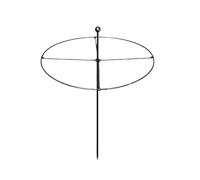 Jiuvaso Supporto Rotondo Piante Anello con Palo Centrale Sostegno Griglia Rinforzo in Ferro Cornice Tonda Che Guida Tralci E Boccioli Adatto a Vasi Bordure Aiuole Terrazze, 28cm