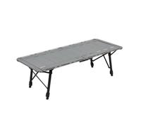 Jiuvaso Tavolo da Terrazza Estensibile con Telaio in Alluminio 6063 E Design a Pannelli per Attività All Aperto Come Cucina da Campo E Stoccaggio Attrezzatura, 5 Unità, Grigio Cenere