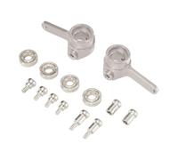 Jiuvaso Tazza di sterzo Anteriore per Auto RC 1/28 Prestazioni stabili e robuste Facile da installare Sostituzioni Multiuso Modificate per K969 K979, Argento