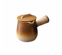 Jiuvaso Teiera in Ceramica Bollitore per Tè Kettle Brocca per Infusione Resistente al Fornello E al Fuoco da Campo Adatta per Cerimonia Del Tè Informale Patio, 700ml, Forno Smaltato Con Coperchio