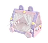 Jiuvaso Tenda per Bambole, Letto Portatile, Adorabile, in Miniatura, per Principessa, Accessori per La Casa delle Bambole