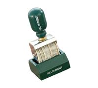 Jiuvaso Timbro Data a Rullo, Sigillo Data, Compatto, Ruota Girevole, inchiostratore, Giorno, Mese, Anno, per diario d'Arte, Planner, Forniture per, Manico Verde