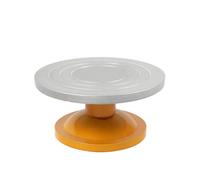 Jiuvaso Tornio per Ceramica Tavola Rotante Piattaforma Girevole Base Ampia Antiribaltamento Superficie con Concentriche Rotazione Scorrevole Strumento per, 25cm