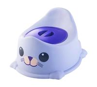 Jiuvaso Vasino per Bambini con Coperchio, Antiscivolo, Facile Da Pulire, con Protezione Antispruzzo, a Forma di Adorabile Animaletto, WC per Bambini Piccoli, Blu, Taglia unica bambino