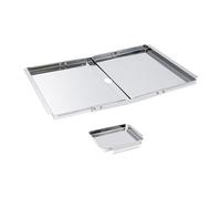 Jiuvaso Vassoio raccogli Grasso con leccarda, leccarda Regolabile da 24" a 30" per Modelli di Grill a Gas, Ricambio per Grill per Picnic,