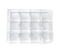 Jiuvaso Vetrina espositiva in Acrilico Trasparente in Miniatura, Versatile ed Elegante, con Protezione Trasparente per Il Piano di Lavoro