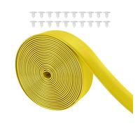 Jiuvaso Vinile Cinghia per Riparazione Sedia da Giardino Rivetti Strisce PVC Durevoli Fascia per Arredo Patio Cintura per Sedie da Prato Adatta a Lavor, Giallo