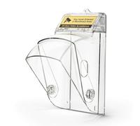 Jiuvaso Weatherproof Entry Copertura Campanello Esterno Scudo Protettivo Trasparente Parapioggia Visiera Regolabile in Policaronato per Videocitofono Adatta per Ingresso Casa Portico Cancelli