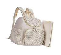 Jiuvaso Zaino per pannolini, zaino per mamma, spallacci regolabili, borsa a tracolla trapuntata, per lavoro, campeggio, picnic all'aperto