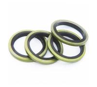 jiuxinyun 10-20 pz M6 M8 M10 M12 M16 A M30 Combinato Rondella di Metallo Ad Alta Pressione Tubo Idraulico Guarnizione di Tenuta In Gomma Metallo Spessore Guarnizione di Tenuta(M22(10 pieces))